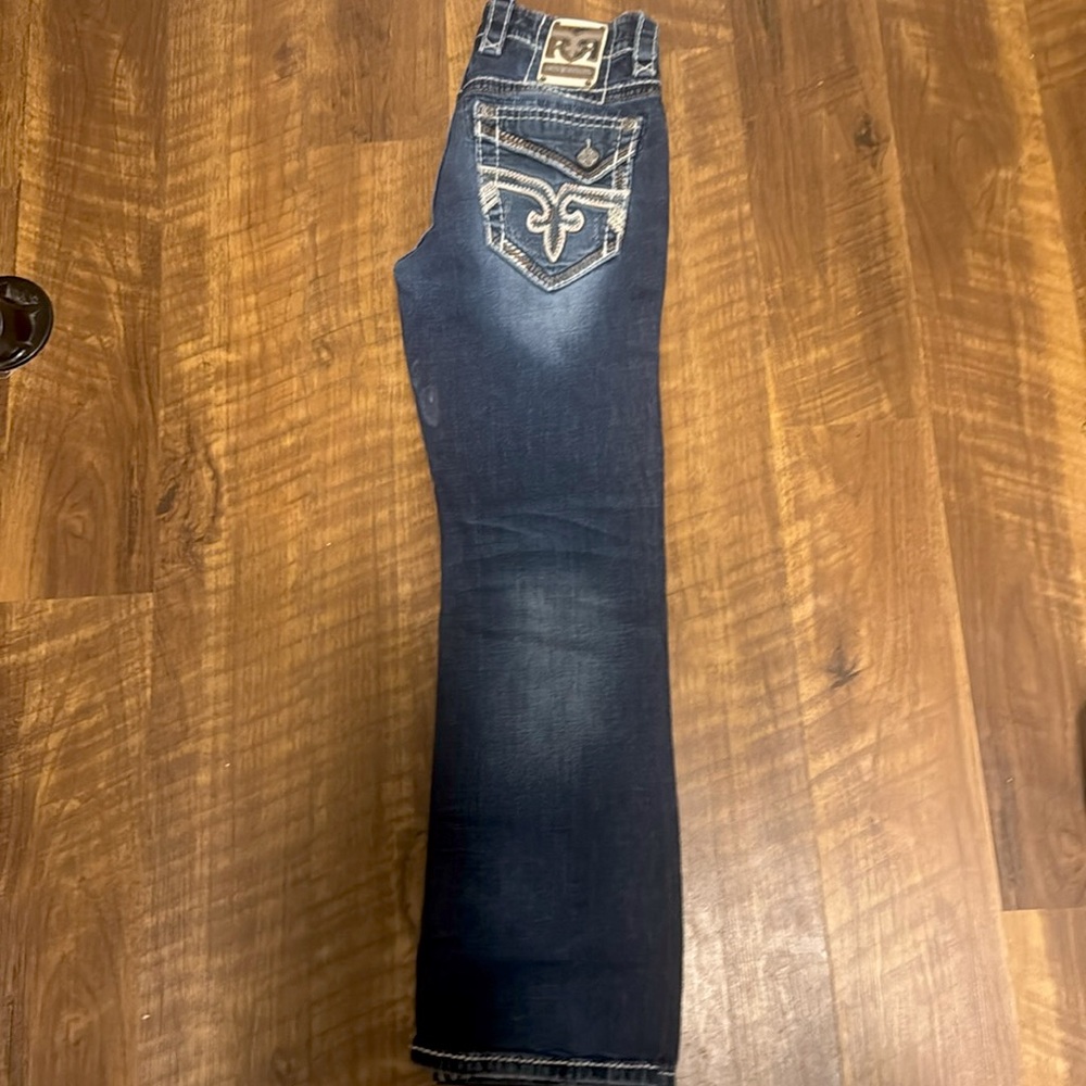 Rock revival jeans waist 30 inseam 30 slim boot great condition